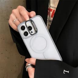 Ốp lưng tản nhiệt cho iPhone 16 11 12 13 14 15 Pro Max Plus Giá đỡ ống kính kim loại từ tính Vỏ mờ nâng cấp mới 8