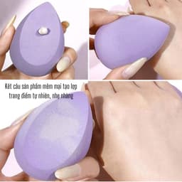 Combo  mút trang điểm hình giọt nước tán đều 360 độ - Mút tán kem nền mang du lịch tiện dụng nlst2 7