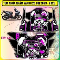 Tem nhựa nhám vario 125  đời 2023 dến 2025 mẫu mới hot trend dán che trầy chồng xước cực đẹp 4