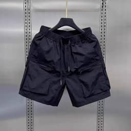 Quần Short JOGGER Kaki Túi Hộp Khóa Kéo  Nam Nữ 1