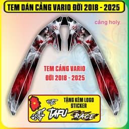 Tem Dán Cảng Xe Vario Đời 2018 Đến 2025 Mẫu Buny Decal 3 Lớp Chống Nước 1