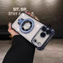 Ốp lưng điện thȯại chống sốc và chống rơi bốn góc có giá đỡ từ tính cho iPhone 17 16 11 12 13 14 15 17 pro max 9