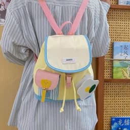 VINBEO Ba Lô LUCI mini Màu Tương Phản Dễ Thương Nhật Bản Hàn Quốc Thời t\rang sinh viên giản dị  ngọt ngào (AH002) 9