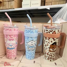 BÌNH GIỮ NHIỆT 1200ML họa tiết dễ thương Mẫu mới về cực xinh – tiện lợi cho mùa hè apin 5