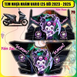 Tem nhựa nhám vario 125  đời 2023 dến 2025 mẫu mới hot trend dán che trầy chồng xước cực đẹp 2