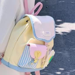 VINBEO Ba Lô LUCI mini Màu Tương Phản Dễ Thương Nhật Bản Hàn Quốc Thời t\rang sinh viên giản dị  ngọt ngào (AH002) 8