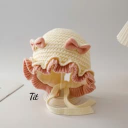 Mũ Len Bèo Tai Nơ Dễ Thương Cho Bé - Simba Có Sỉ 6