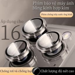 Thích hợp cho iPhone 17 16 15 14 13 12 11 17 Pro max Vòng ống kính kim loại chống trầy xước bảo vệ camera 4