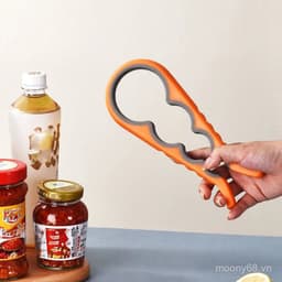 Kẹp lọ 4 trong 1, Dụng cụ mở nắp, Dụng cụ mở hộp & Dụng cụ mở chai - Thiết yếu gia đình bằng thép không gỉ 6
