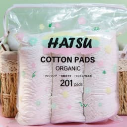 CB07 - Bông Tẩy Trang HATSU Cotton Pads ORGANIC 201M (Miếng Tròn) Dịu Nhẹ Cho Da Nhạy Cảm 4