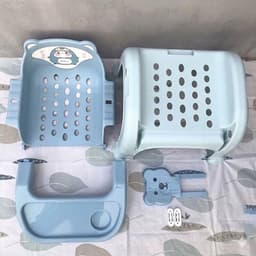 Ghế ăn dặm cho bé kiêm ghế gội đầu, ghế ngồi học bài tập tô tập viết tiện ích 3 trong 1 ( có hộp ) SHOP SAMMY 8