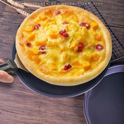 Chảo nướng bánh Pizza bằng thép Carbon chống dính H & X 10 / 11 / 12 / 14 Inch Khay tròn Dụng cụ nhà bếp 5