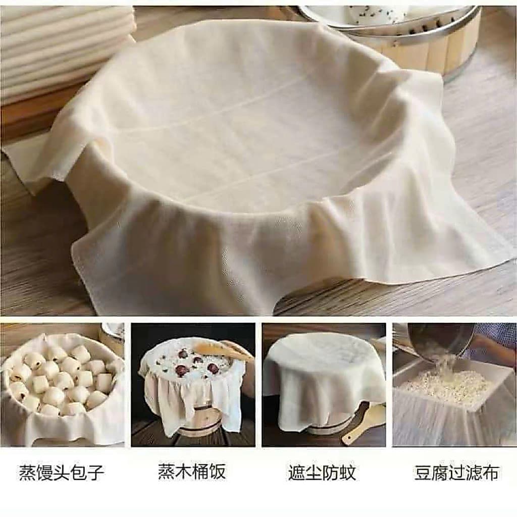 Khăn Vải Lót Xửng Hấp Bánh Bao, Bánh Ngọt, Vải Màn Chịu Nhiệt Cao cấp, Chống Dính Tốt