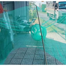 Dớn kẽm 3 hom 6 vành, dài 4m + 3m, cánh 7m + 5m, đường kính 45cm, mắt lưới 3,5 ly, chuyên bắt tép, tôm, cá hiệu quả 6