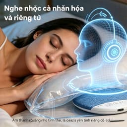 Loa Ngủ X3pro,loa gối, loa Bluetooth chất lượng âm thanh Hi-Fi tích hợp chức năng tạo tiếng ồn trắng 4