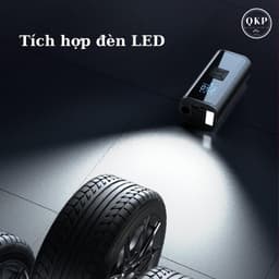 Q2Pro Bơm Lốp Ô Tô Xe Máy Xe Đạp Đa Năng Tích Điện Không Dây Công Suất Cao Siêu Nhanh Tiết Kiệm Chi Phí Lưu Trữ Nhỏ Gọn 6
