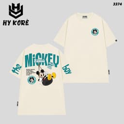 Áo Thun Chuột Vui Vẻ The Boy 3374 Localbrand HY KORÉ Vải Cotton 100% Co giãn 2 Chiều 250gsm Phom Rộng Unisex Oversize 8