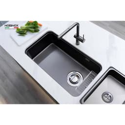 CHẬU RỬA BÁT 1 HỐ NOBINOX NOVA A284B | KÍCH THƯỚC 82CM X 46CM | HÀNG CHÍNH HÃNG 3