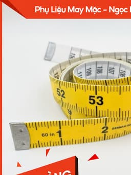 thước dây đo may đức 2 màu trắng vàng 1 mặt cm 1 mặt in 1