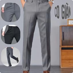 (CO GIÃN) COMBO 2 Quần tây nam Co Giãn trung niên mã 55 B Menswear Pants 3