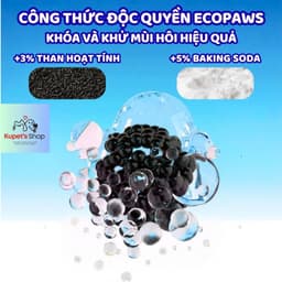 Cát Đậu Nành cho mèo khử mùi vượt trội, không bụi, an toàn cho mèo, vón cục nhanh EcoPaws 4