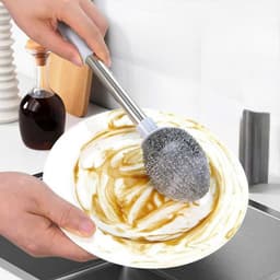 Chổi Cọ Xoong Cọ Nồi Chảo Inox 304 Đánh Bay Vết Bẩn,  Tiện Dụng, Dễ Cầm, Dùng Lâu Không Sợ Hư Hỏng 2