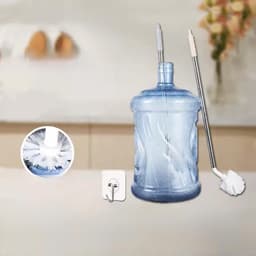 Bàn Chải inox Cán Dài Rửa Vệ Sinh Bình Nước 20L, Bàn Chải Cọ Rửa Xô Chậu Có Tay Cầm Dài inox 4