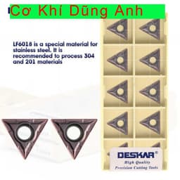 Chip tiện T16 (1 mặt) TCMT16 DESKAR tiện thép inox ngon 1