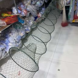 Lú miệng Thái 14 vành, kích thước lớn: dài 5m, miệng rộng 1,6m, cao 1m. Sử dụng lưới Thái chỉ cước to size 9 7