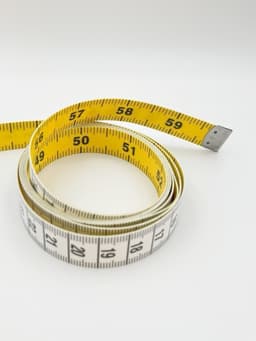 thước dây đo may đức 2 màu trắng vàng 1 mặt cm 1 mặt in 4