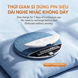 Loa Ngủ X3pro,loa gối, loa Bluetooth chất lượng âm thanh Hi-Fi tích hợp chức năng tạo tiếng ồn trắng 5