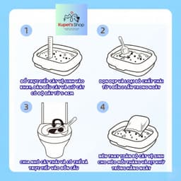 Cát Đậu Nành cho mèo khử mùi vượt trội, không bụi, an toàn cho mèo, vón cục nhanh EcoPaws 8