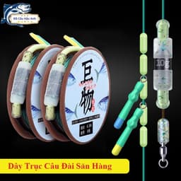 Trục Câu Đài Buộc Sẵn Nylon Cao Cấp Trục Săn Hàng Chuyên Câu Cá Lớn Bọc Silicon Siêu Bền DC24 1