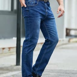 Quần Jean nam ống suông co giãn Cao Cấp mã JD53 Menswear Pants 9