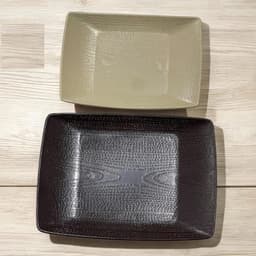 Đĩa nhựa chữ nhật Vân gỗ hàng cao cấp Việt Nhật 4 size,đĩa nhựa phíp Melamine cho nhà hàng, quán lẩu, nướng 3