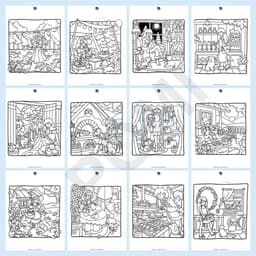 Bộ 45 Trang Tranh Tô Màu Simple Joys - Tranh Tô Màu Thư Giãn Giảm Stress Cho Người Lớn - POMI 3
