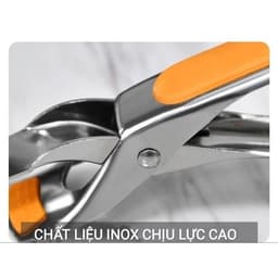 [ DEAL SỐC ] Kẹp Gắp Đồ Nóng Inox 304 Không Bỏng Không Gỉ Silicon Chống Trượt, Gắp Chén Dĩa Nồi Chiên 5