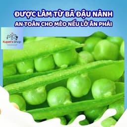 Cát Đậu Nành cho mèo khử mùi vượt trội, không bụi, an toàn cho mèo, vón cục nhanh EcoPaws 7