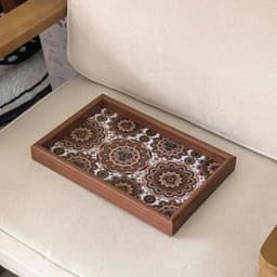 Khay Đựng Đồng Hồ Trang Sức, Màu Quả Óc Chó Cao Cấp, Hình Chữ Nhật, Giá Cả Phải Chăng, Lưu Trữ Sang Trọng 4