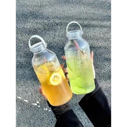 Bình Đựng Dung Tích 1000ml Nước Dễ Thương, Bình Đựng Nước Mùa Hè Có Kèm STIKER Động Vật Dễ Thương 4