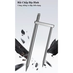 Chân Ô Cắm Đất Hợp Kim Mạ Crom Cao Cấp, Siêu Cứng Chống Gỉ DCC12 4