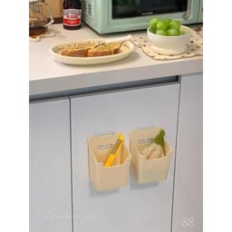 Hộp Đựng Bông Tẩy Trang Đồ Trang Điểm Treo Tường,Giỏ Đựng Đồ Nhà Bếp, Thiết Kế Hình Gấu, Phong Cách Mới 9