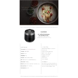 Nồi Cơm Điện Tử Áp Suất Cuckoo CRP-PK1000S/P2RDVNCV - CRP-PK1000S/BKCGVNCV  | BH chính hãng 5