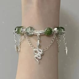 Vòng tay SLYTHERIN Malfoy phụ kiện trang sức hình rắn quyến rũ 3