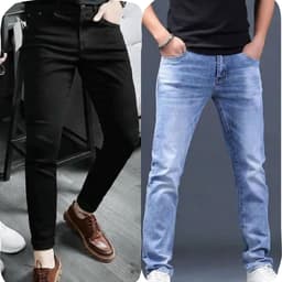 Quần jean nam 4 màu chất bò co dãn 4 chiều mẫu mới chuẩn shop quần bò nam QJP9EV777 Menswear Pants 1