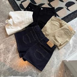 Quần Short Jean Nữ CHEZIHOUSE Vải Jean Mềm Qc Lưng Cao Tôn Dáng #8601-04 4 màu siêu đẹp 4