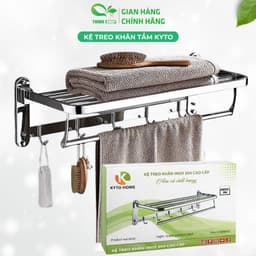 Giá Treo Khăn KYTO HOME Nhà Tắm, Vắt khăn giàn nhà tắm inox 304 - TUIDO SHOP 1