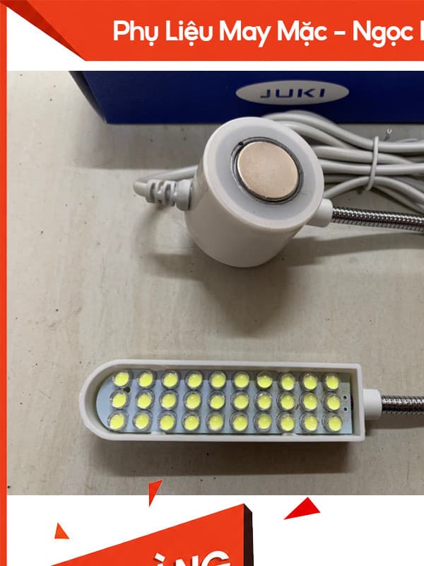 đèn led gắn máy may 30 bóng có cần hít vào máy may