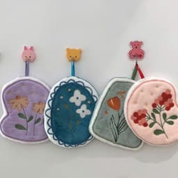Khăn Lau Tay Treo Tường Nhà Bếp Hình Cây Hoa, Thấm Hút Tốt, Nhanh Khô 7