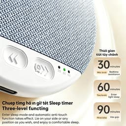 Loa Ngủ X3pro,loa gối, loa Bluetooth chất lượng âm thanh Hi-Fi tích hợp chức năng tạo tiếng ồn trắng 3